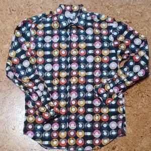 Coton Doux Paris Men's Button Down Record Shirt Size 41/16